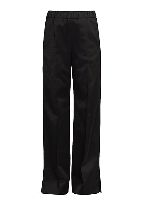 Pleat Wide-Leg Trousers