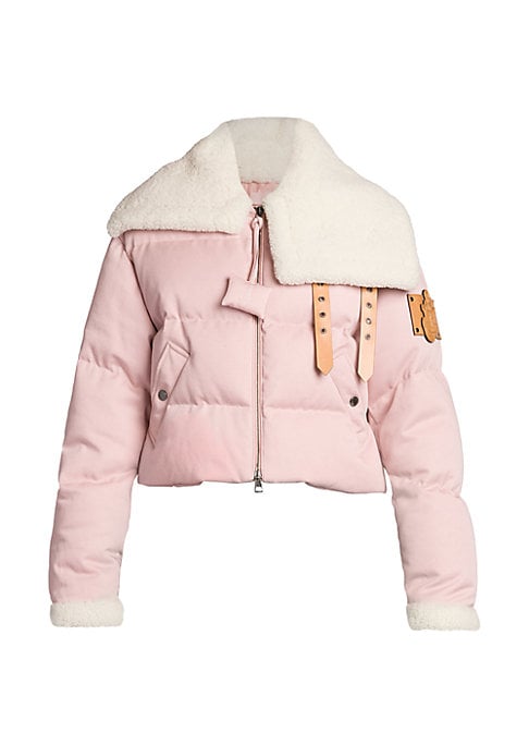 Artful Shearling Zip Jacket