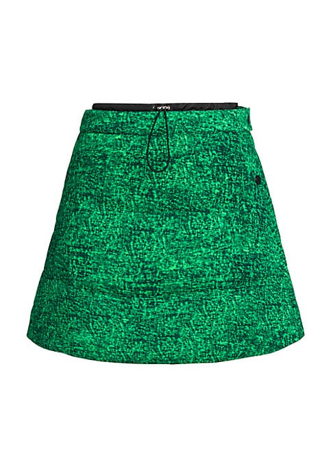 Vibrant A-Line Padded Skirt