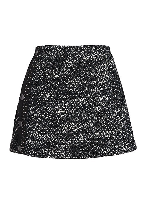 Metallic Tweed Miniskirt