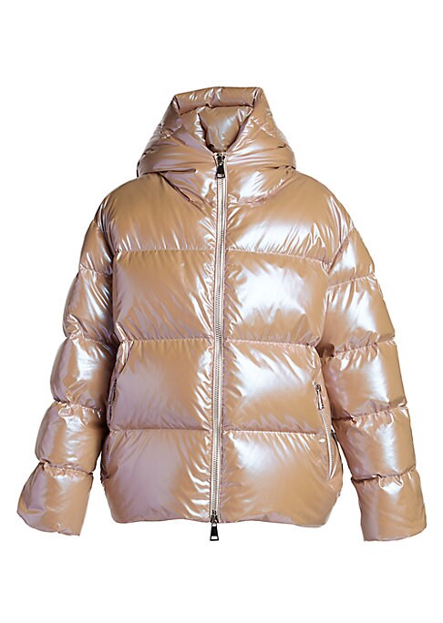 Metallic Luxe Puffer Jacket