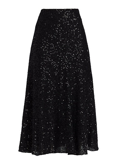 Glistening Luxe Midi Skirt