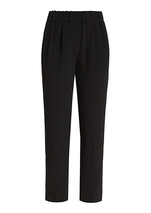 Elegant Pleated Crop Trousers