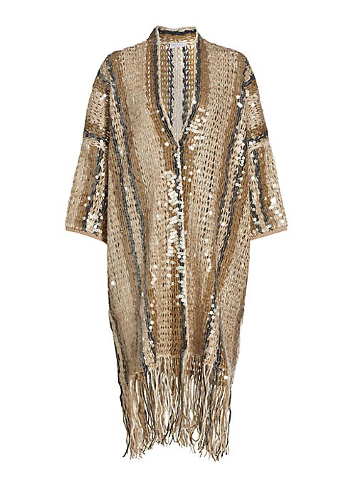 Fringed Sparkle Cardigan