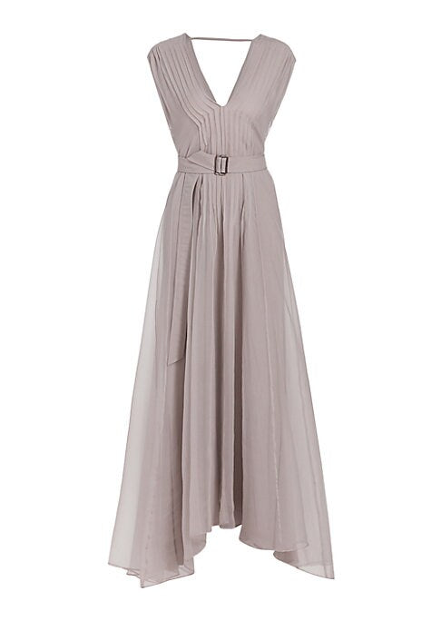 Elegant Silk Maxi Dress