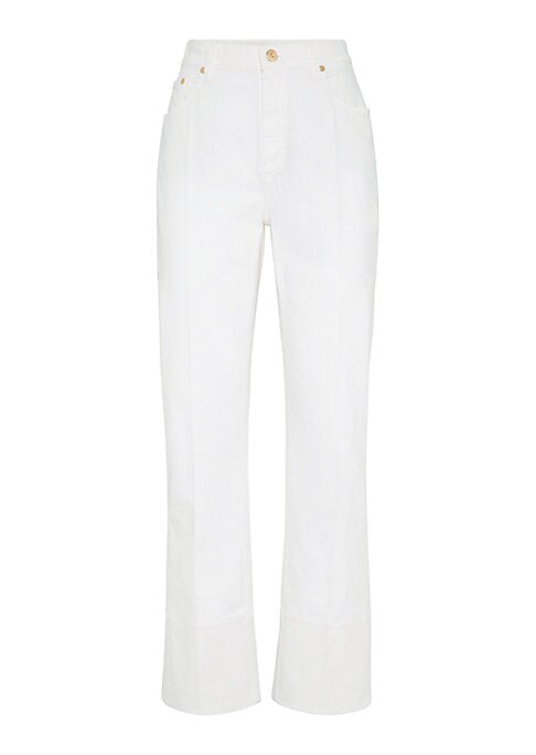 Soft Denim Flare Trousers