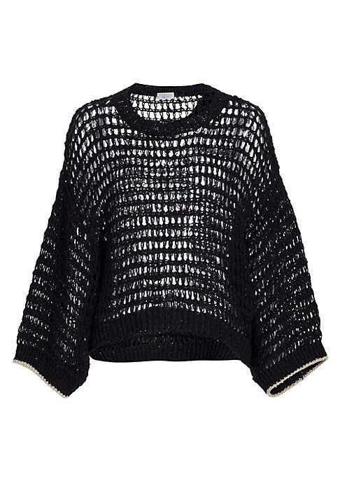 Luxe Net Knit Sweater