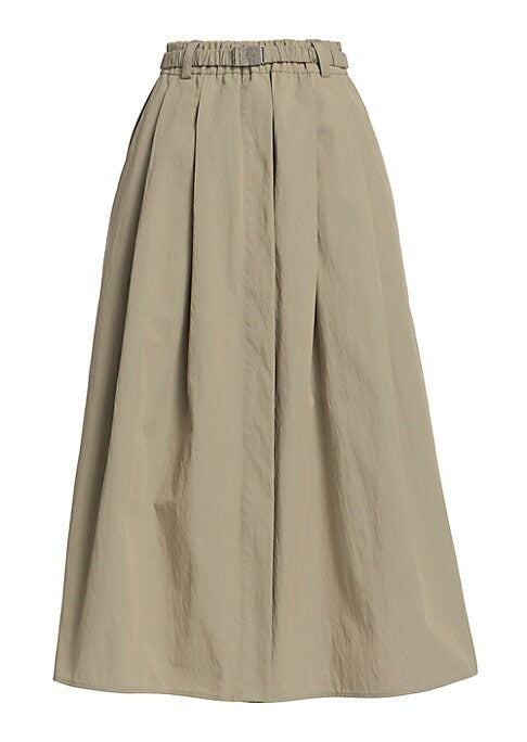 Chic Pleated Midi Skirt
