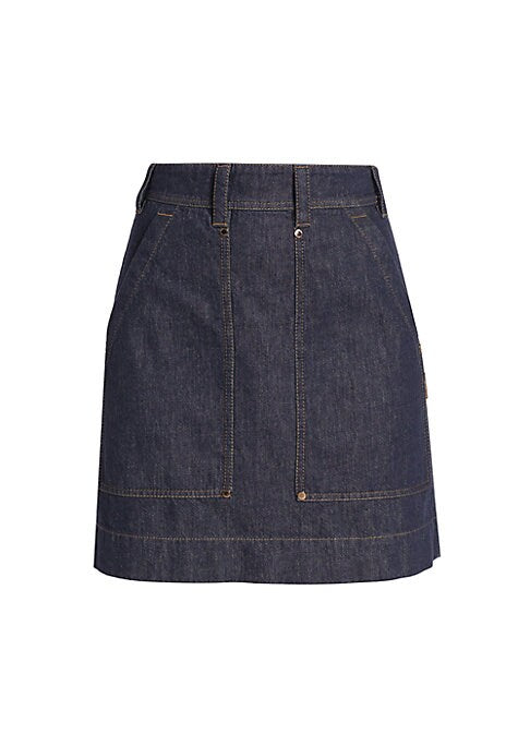 Chic A-Line Denim Skirt