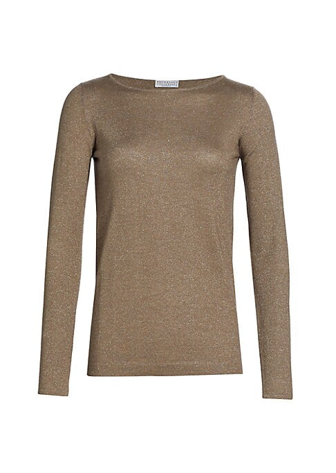 Sleek Shimmer Knit Top