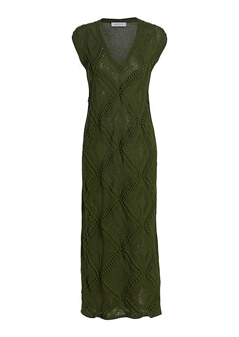 Crochet V-Neck Dress