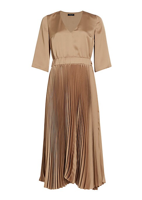 Elegant Satin Midi Dress