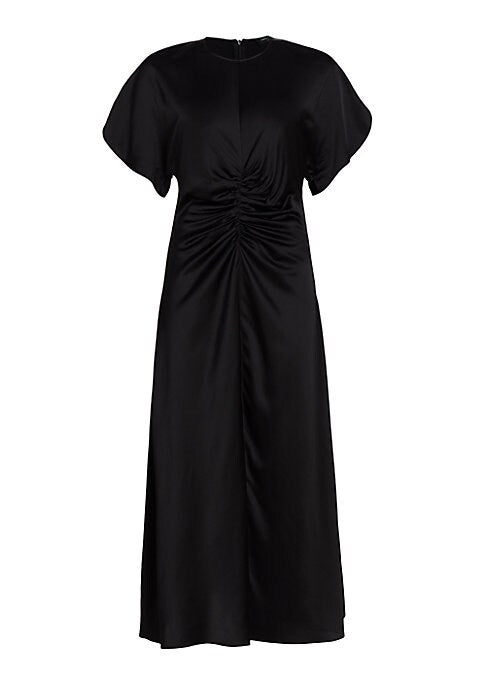 Elegant Ruched Midi Dress