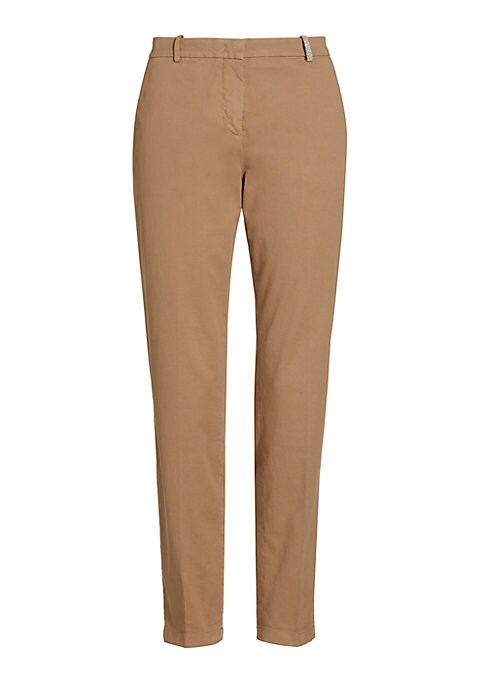 Chic Stretch Cotton Trousers