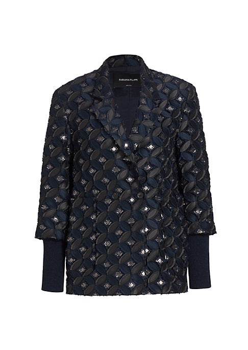 Metallic Textured Blazer