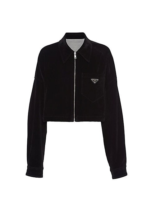 Velvet Retro Blouson Jacket