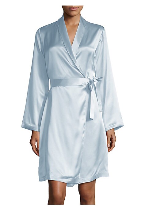 Elegant Silk Wrap Robe