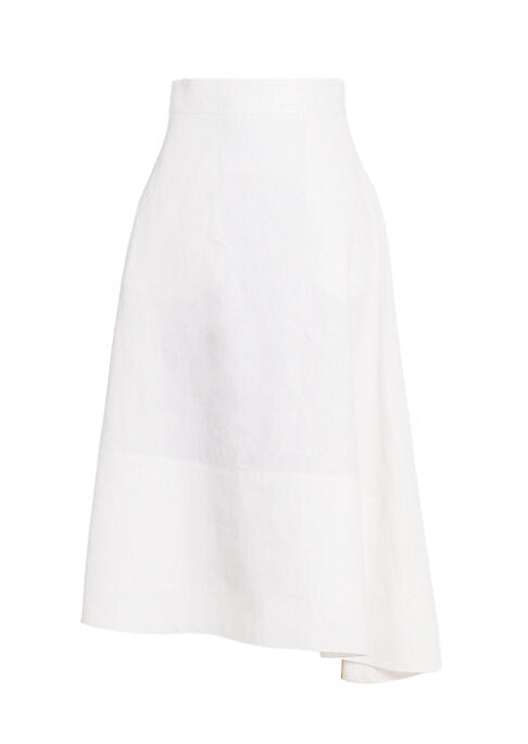 Chic Asymmetrical Linen Skirt