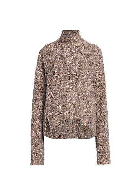 Silken Cashmere Mockneck Sweater