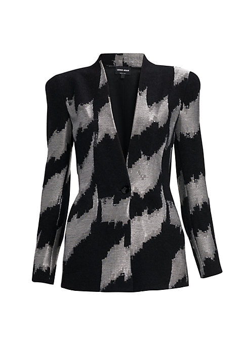 Chic Graphic Jersey Jacket