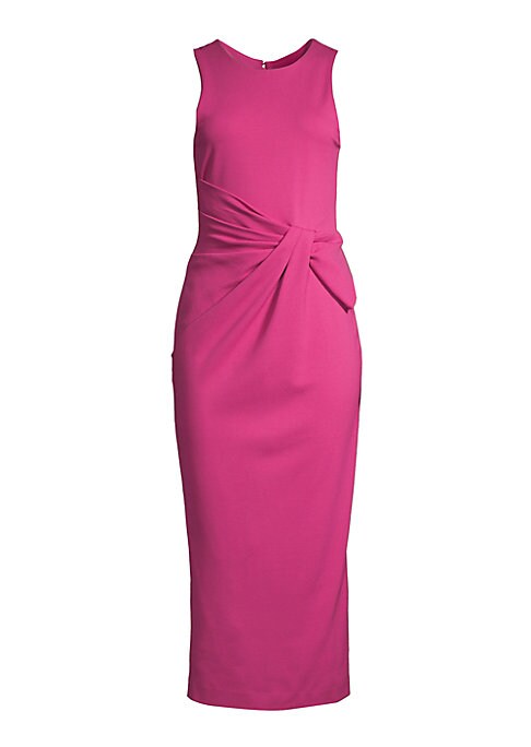 Draped Elegance Midi Dress
