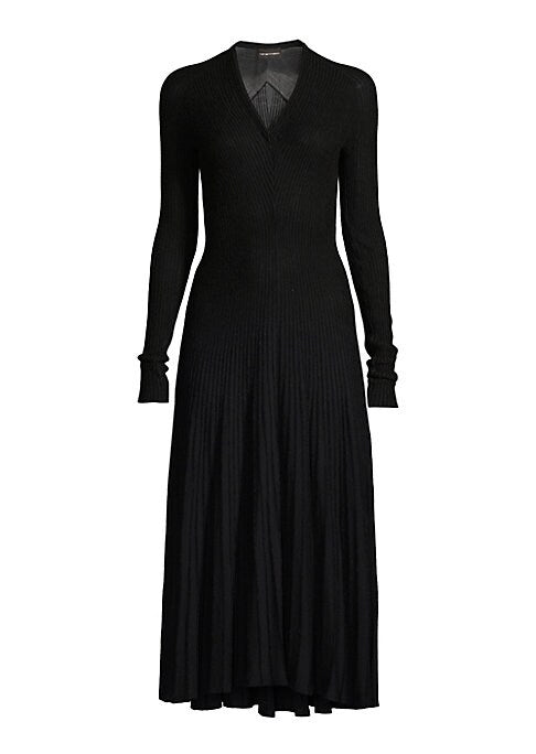 Chic Rib-Knit Midi Dress