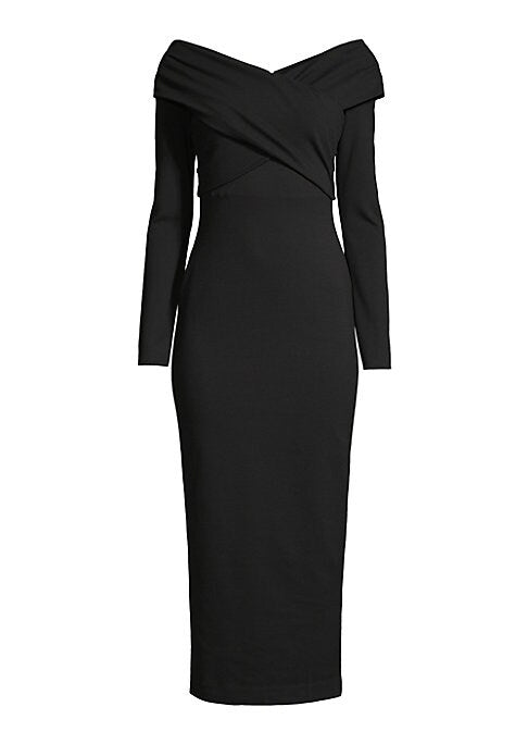Chic Crisscross Midi Dress