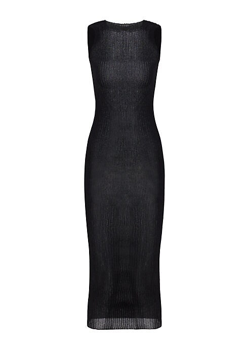 Asymmetric Knit Midi Dress