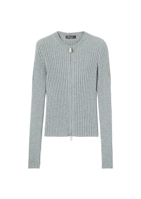 Soft Cashmere Zip Cardigan