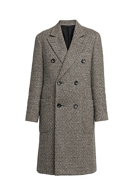Elegant Herringbone Coat