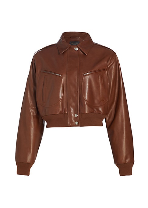 Luxury Leather Bomber Jacket