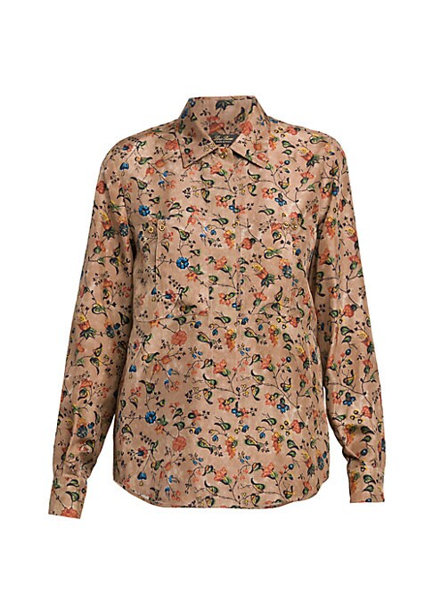 Garden Chic Silk Blouse