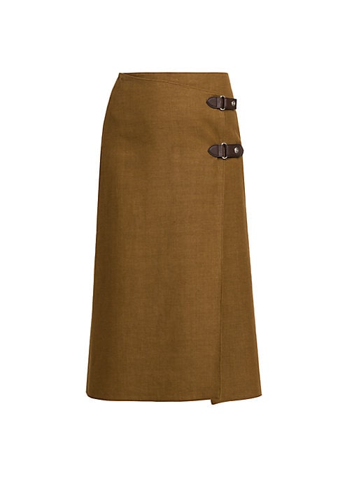 Elegant Wrap Midi Skirt