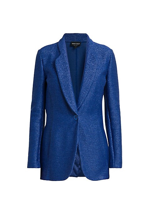 Silk Jacquard Blazer