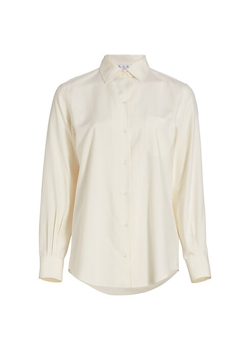 Luxury Silk Pleat Shirt