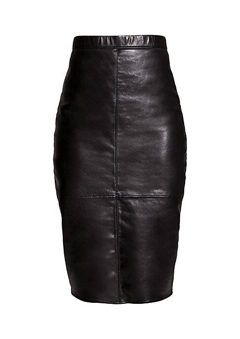 Sustainable Chic Leather Skirt