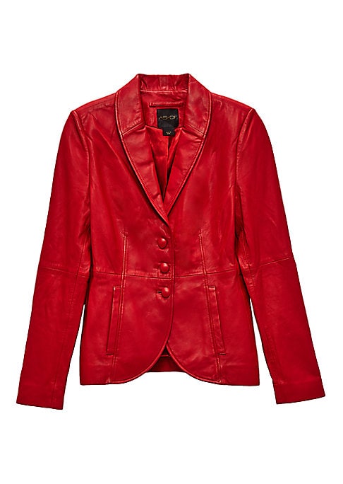 Sleek Eco Leather Blazer