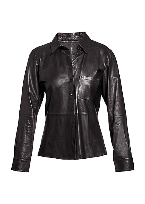 Eco Luxe Leather Blouse