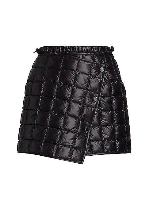 Quilted Wrap Down Skirt