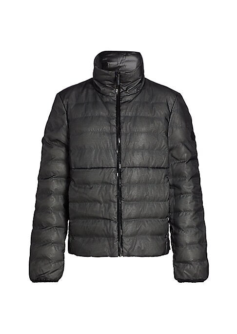 Metallic Grid Down Jacket