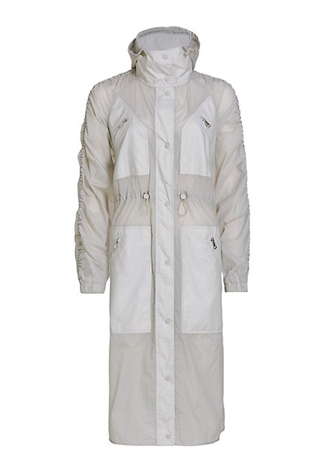 Ruched Hooded Parka