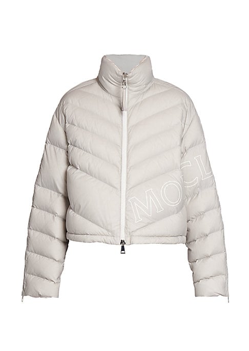 Contrast Logo Down Jacket