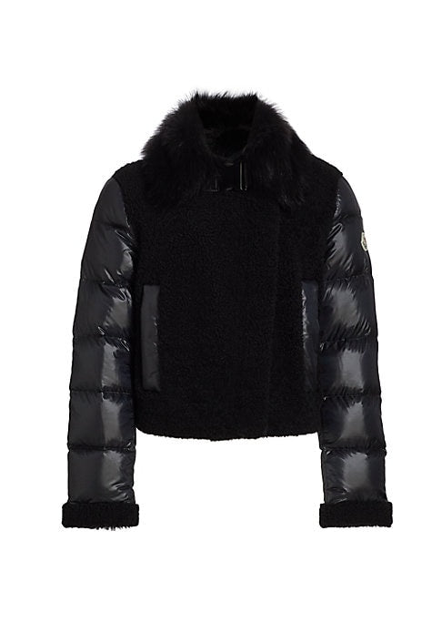 Chic Shearling Puffer Coat