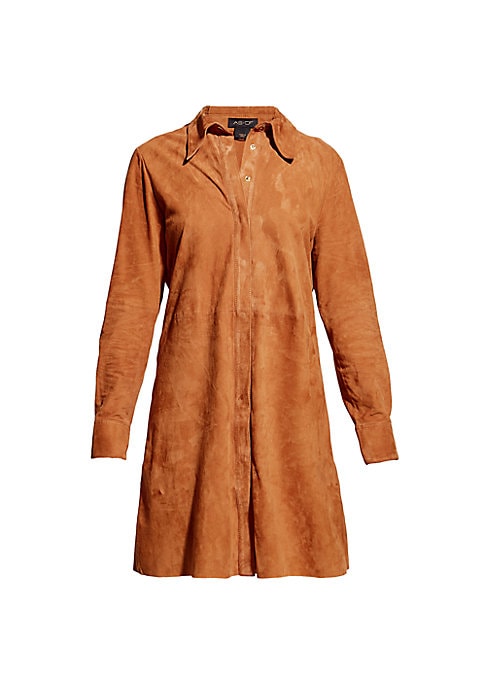 Suede Chic Shirtdress