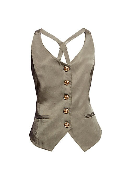 Chic Satin Vest