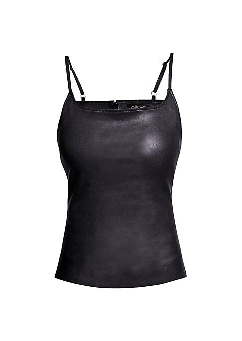 Sleek Leather Tank Top