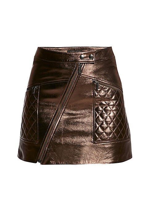 Chic Moto Leather Skirt