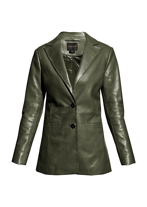 Chic Eco Leather Blazer