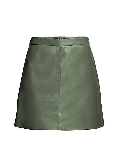 Sleek Recycled Leather Skirt