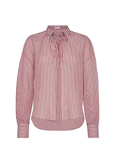 Lustrous Striped Shirt